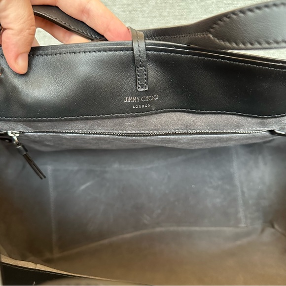 Jimmy Choo Varenne Tote Natural Degrade Leopard Print Pony Large Bag calf hair - Picture 6 of 8